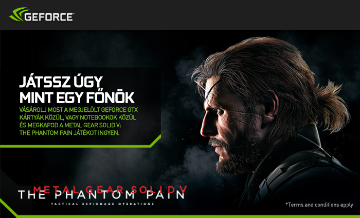 Nvidia GeForce GTX akció Metal Gear